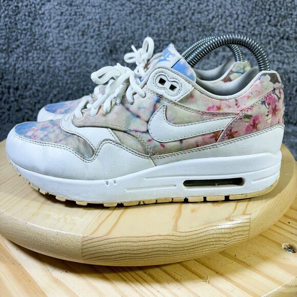 Nike Air Max 1 Cherry Blossom Running Shoe Womens Size 6.5 Athletic Sneakers